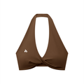 Women's Pleated Halter Sports Bra
