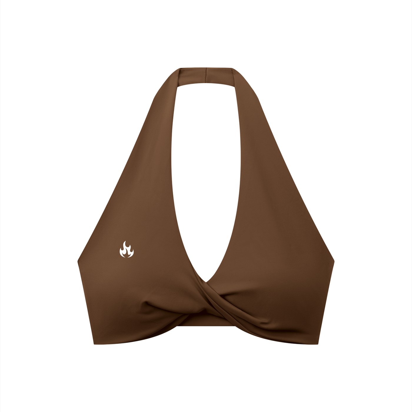 Women's Pleated Halter Sports Bra
